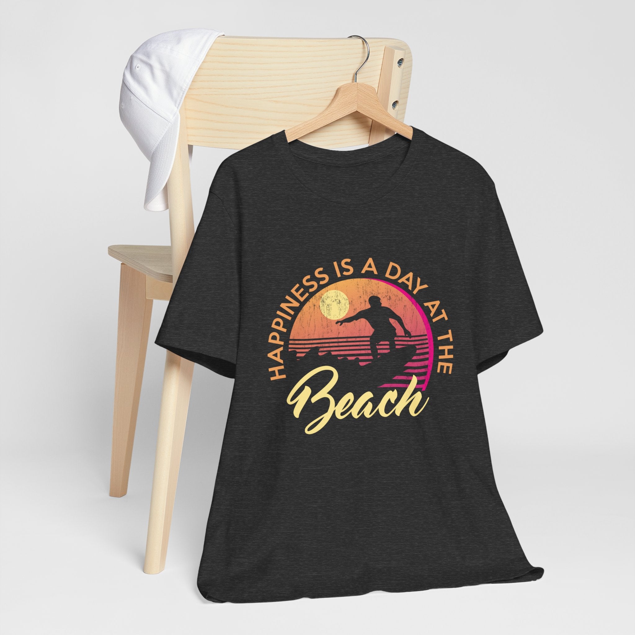 Le bonheur est une journée à la plage Tee unisexe 