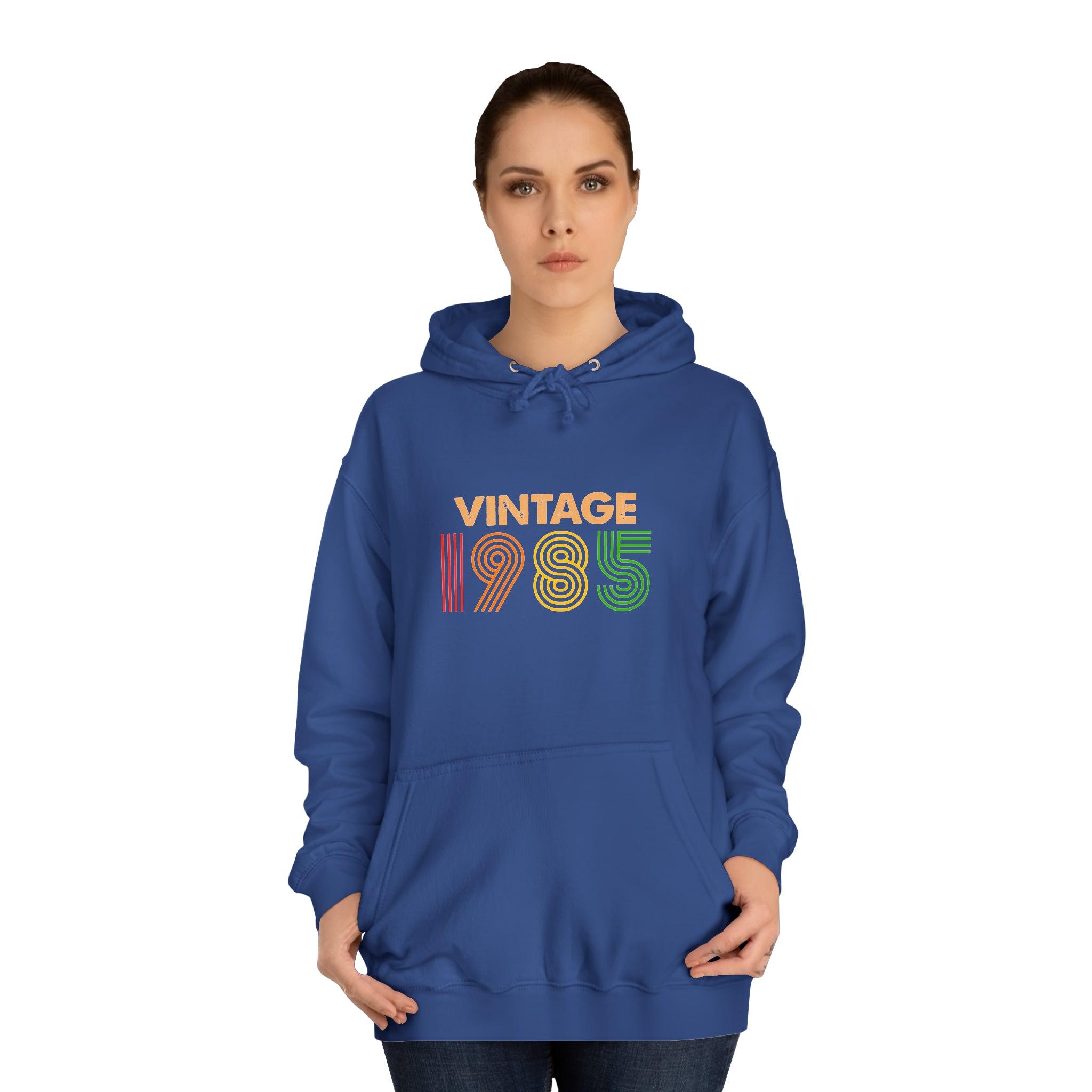Sweat à capuche unisexe vintage 1985 