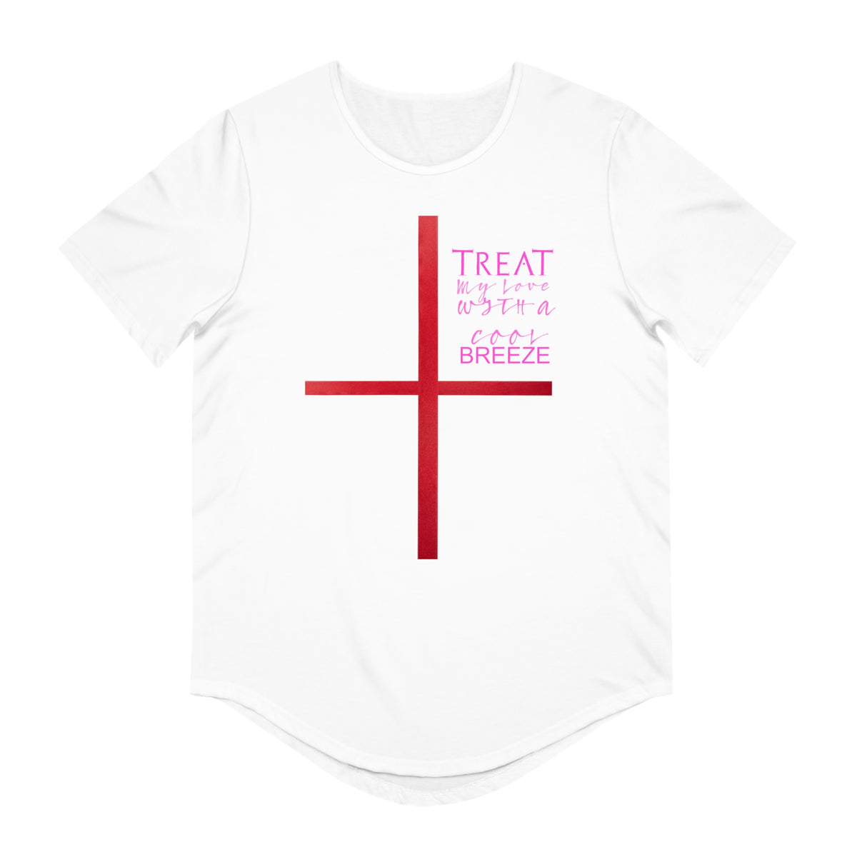 Men's Jersey Curved Hem Tee