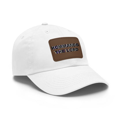 Dad Hat - Kommands The Lord Leather Patch Cap