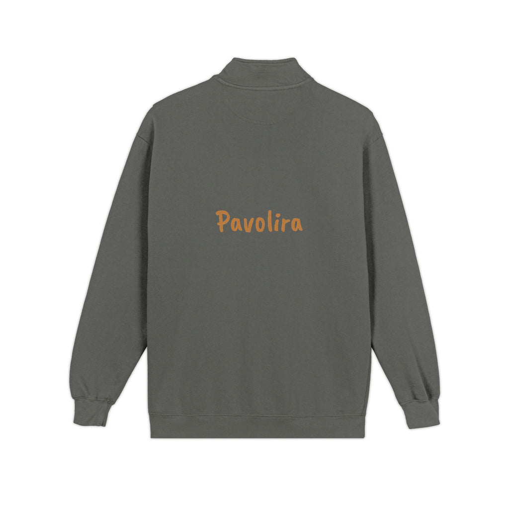 Quarter-Zip Sweatshirt — 'Pavolira' Minimal Logo Pullover