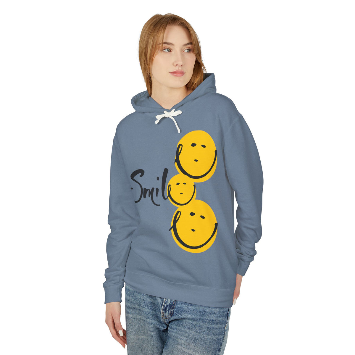 Smile Lightweight Hooded Sweatshirt