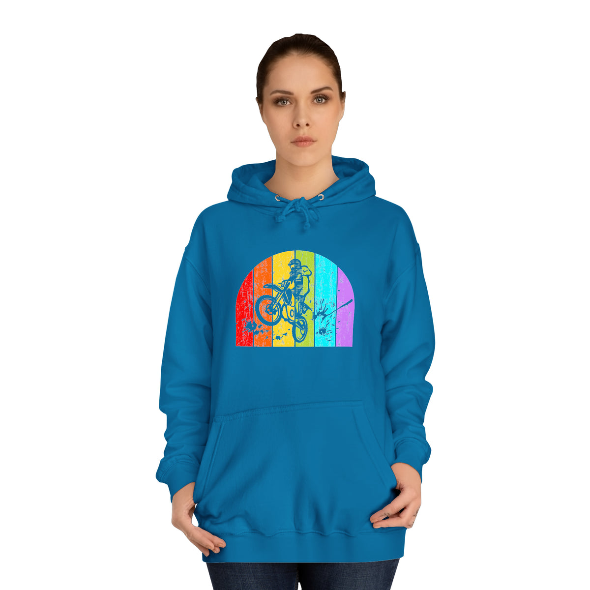 Sweat à capuche unisexe de motard de motocross 