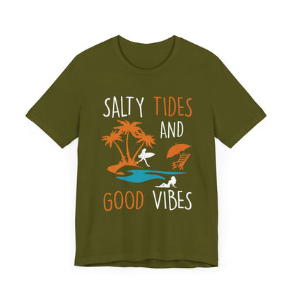 Marées salées et bonnes vibrations Tee unisexe 