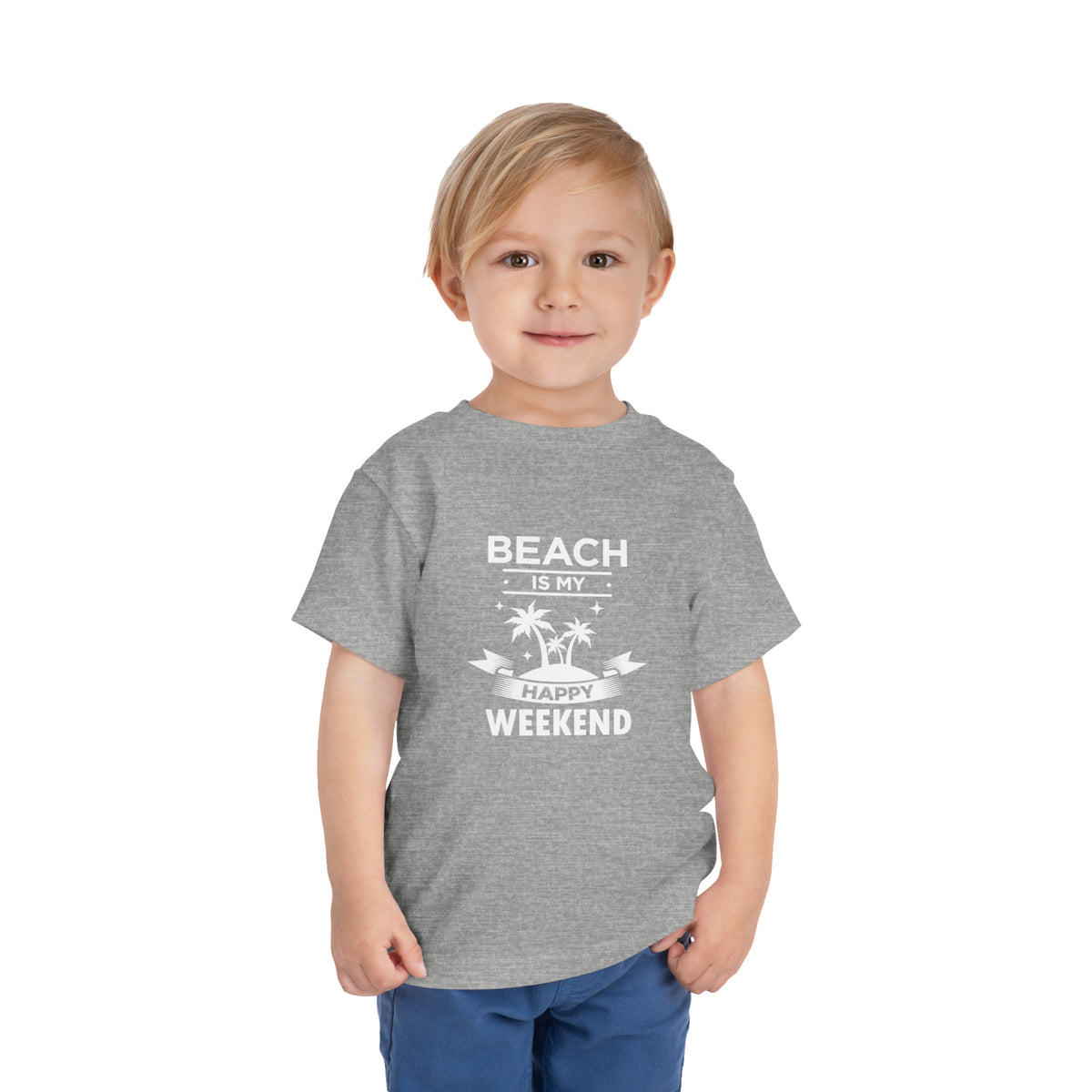 Beach Is My Happy Weekend Toddler Tee