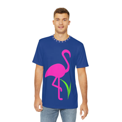 Polyester Tee - Universal Flamingo Print