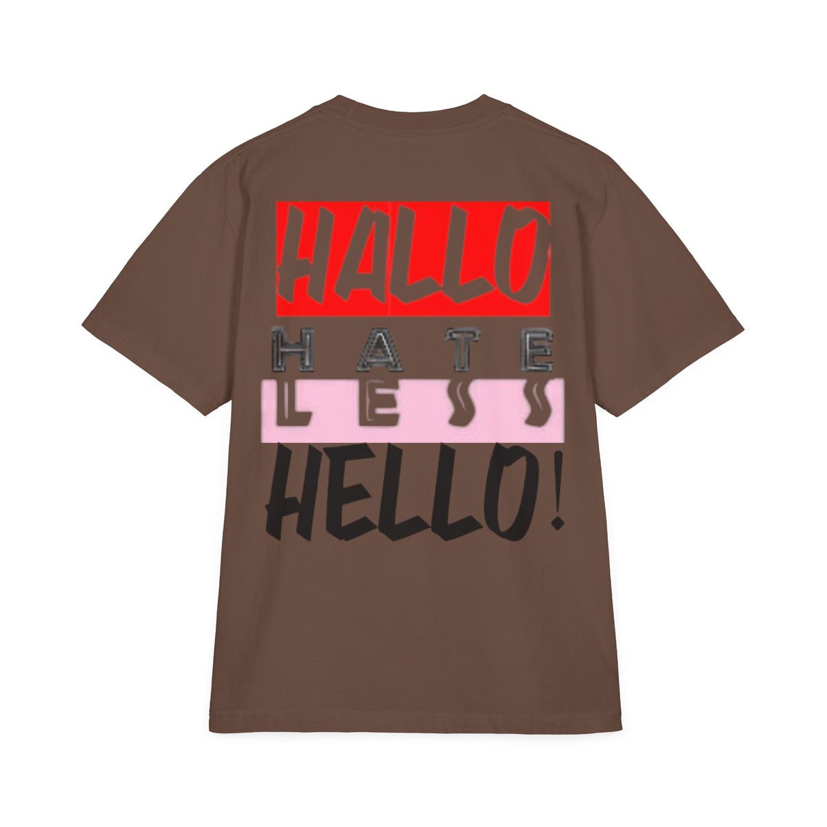 Hate Less Unisex Drop-Shoulder T-Shirt - Trendy Casual Wear