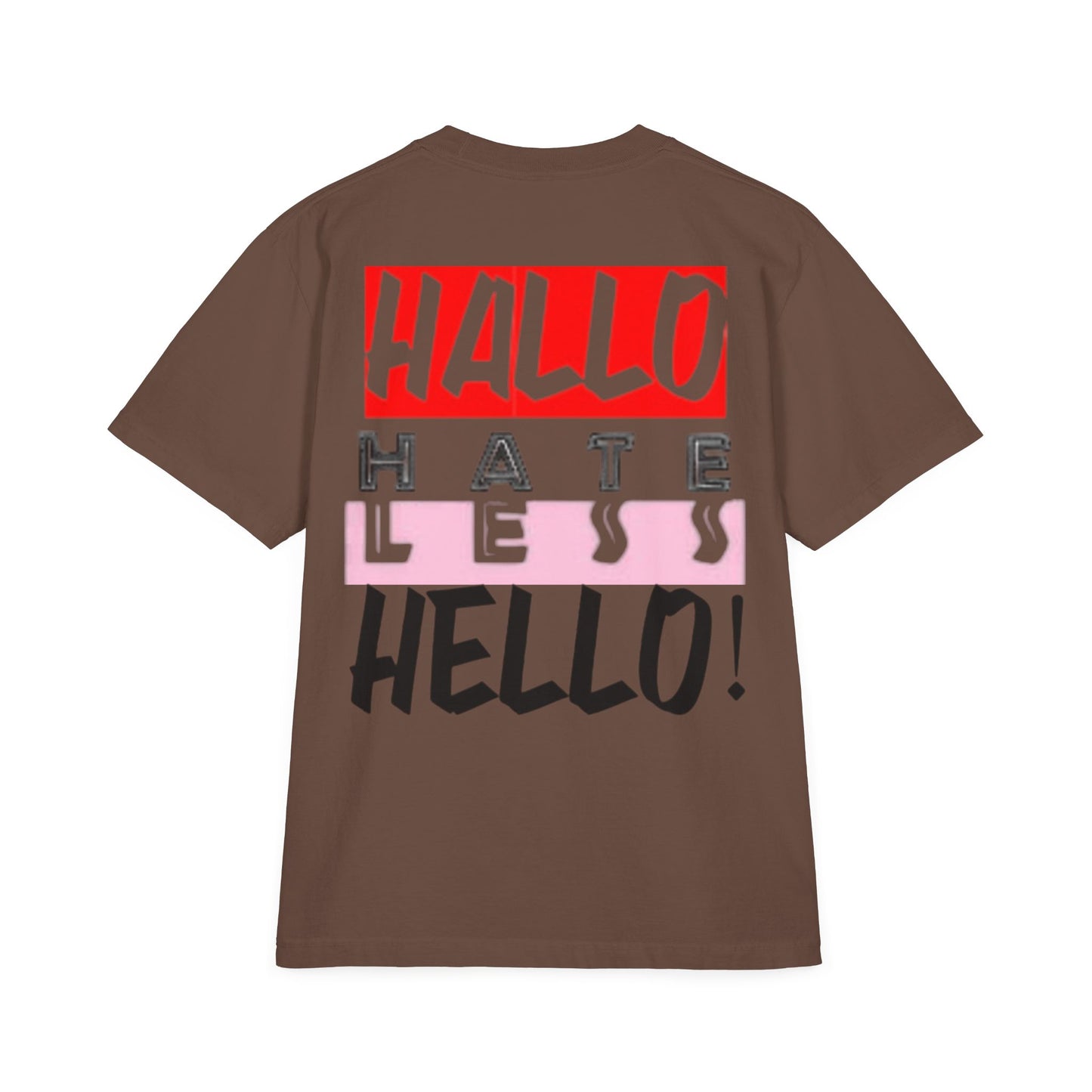 Hate Less Unisex Drop-Shoulder T-Shirt - Trendy Casual Wear