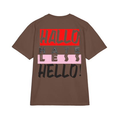 Hate Less Unisex Drop-Shoulder T-Shirt - Trendy Casual Wear