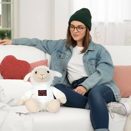 New Year Plush Toy with T-Shirt,Cute Stuffed Animal Printify