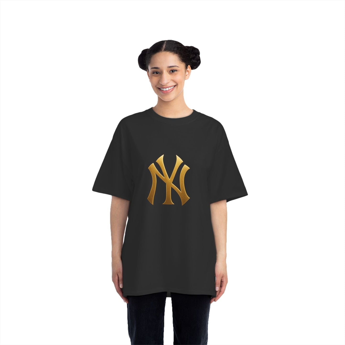 Gold NY Logo Short-Sleeve Printify