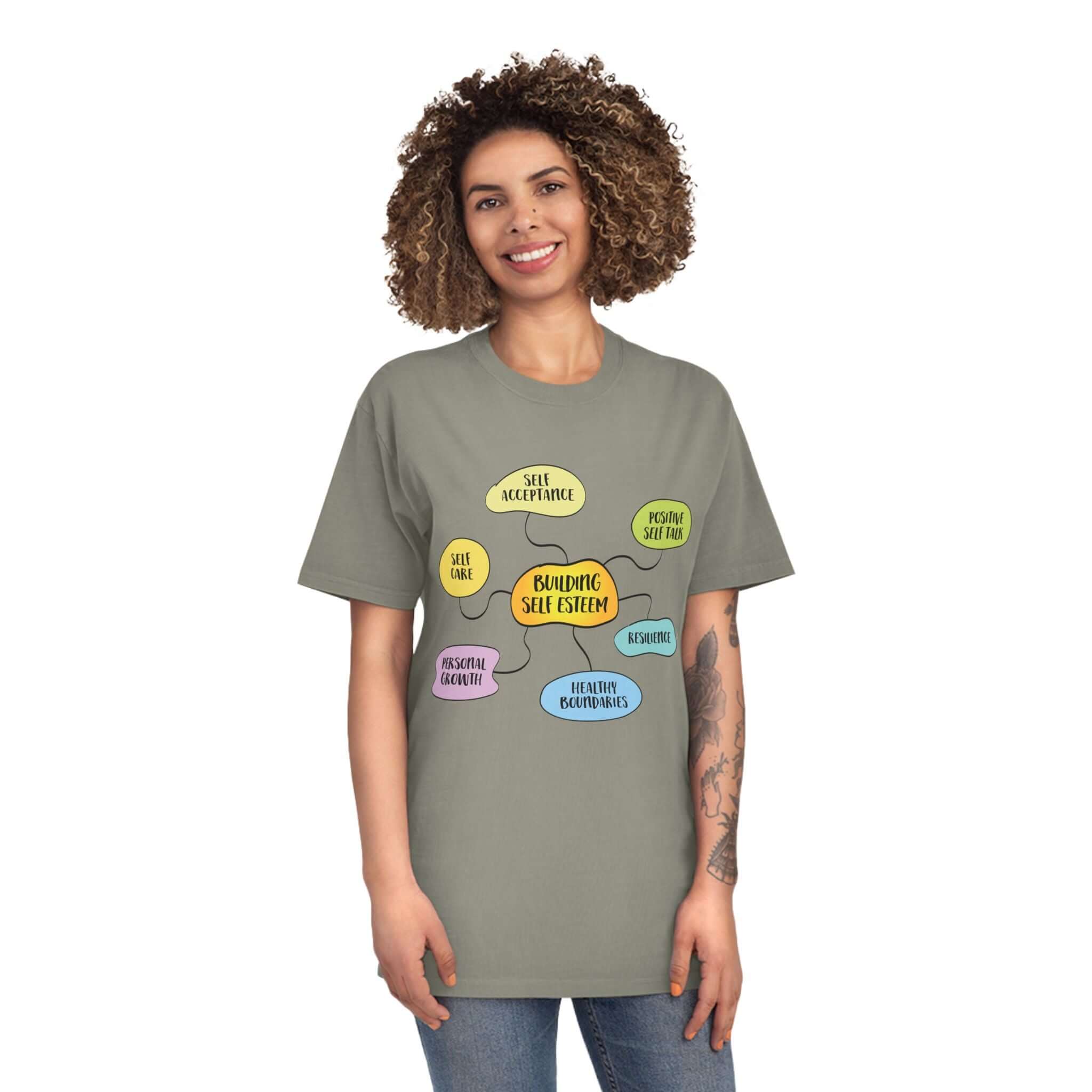Faded Shirt - Building Self-Esteem Graphic Tee