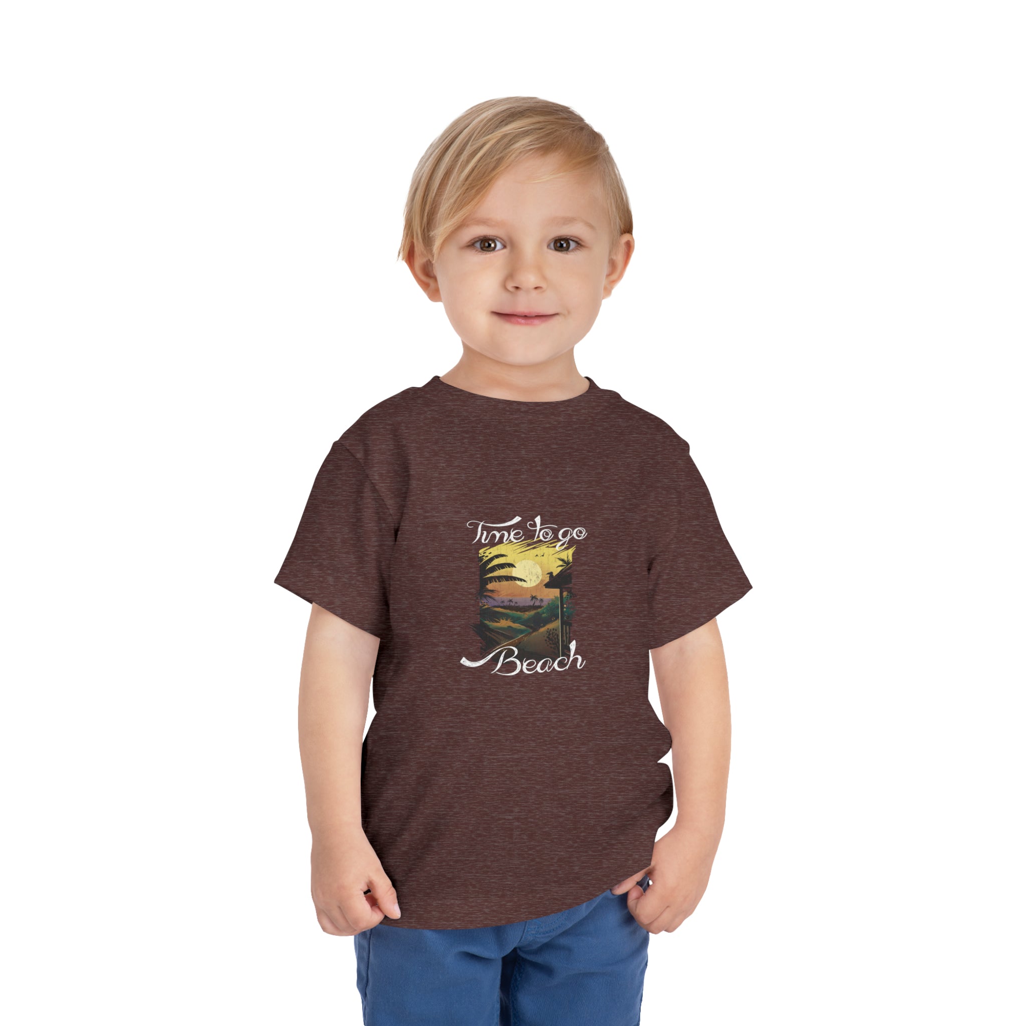 T-shirt pour tout-petits Time To Go Beach 