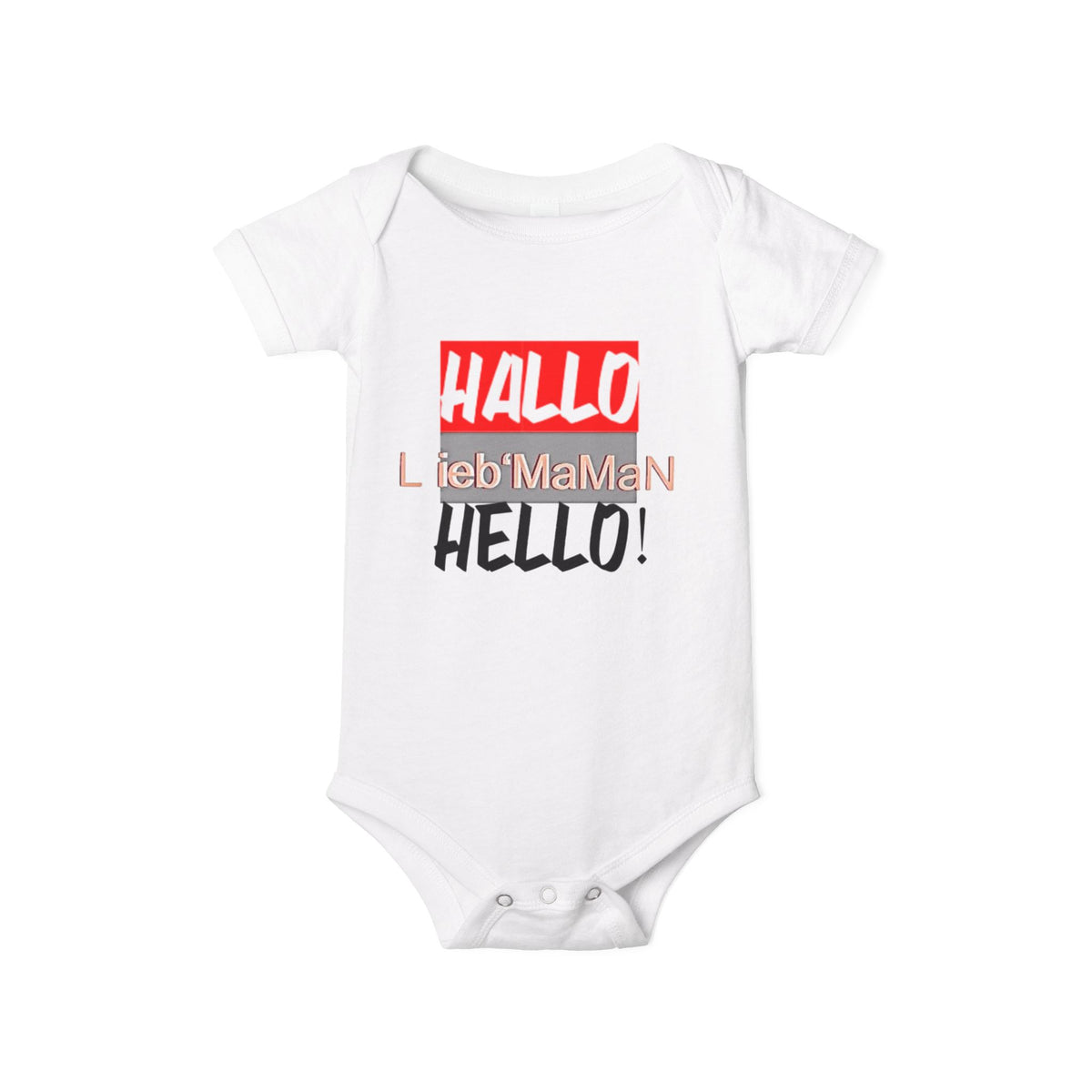 Hello Baby Bodysuit - Cute Multilingual Infant Jersey One Piece