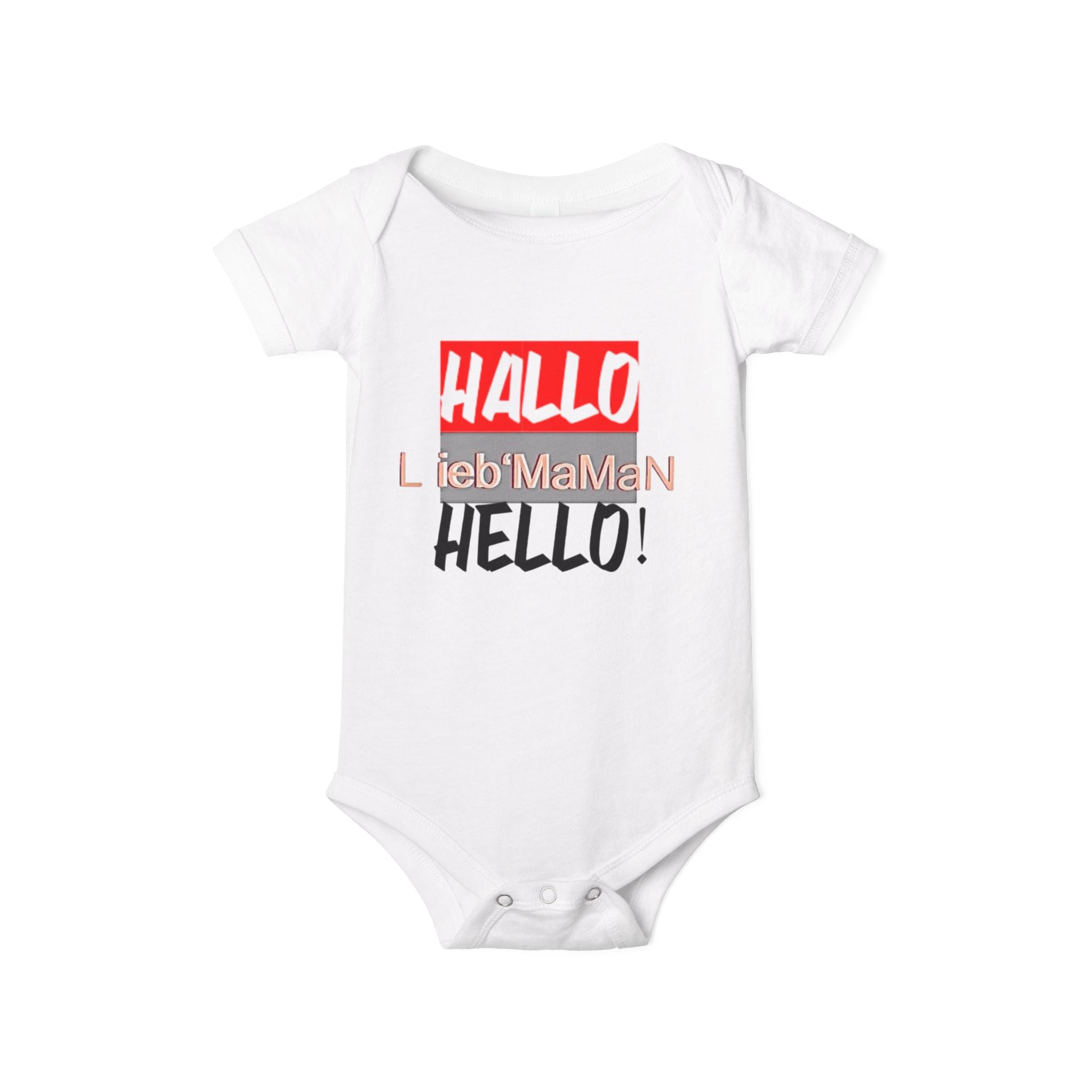 Hello Baby Bodysuit - Cute Multilingual Infant Jersey One Piece