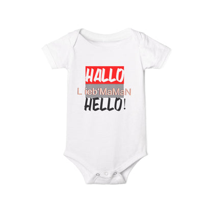 Hello Baby Bodysuit - Cute Multilingual Infant Jersey One Piece