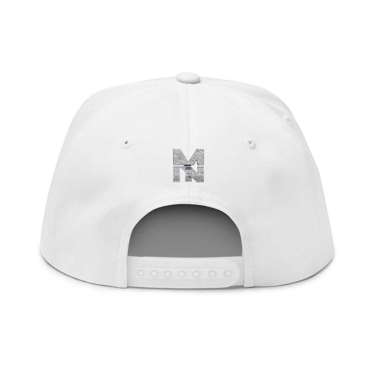 Stylish Embroidered Flat Bill Cap, Trend Snapback Printify