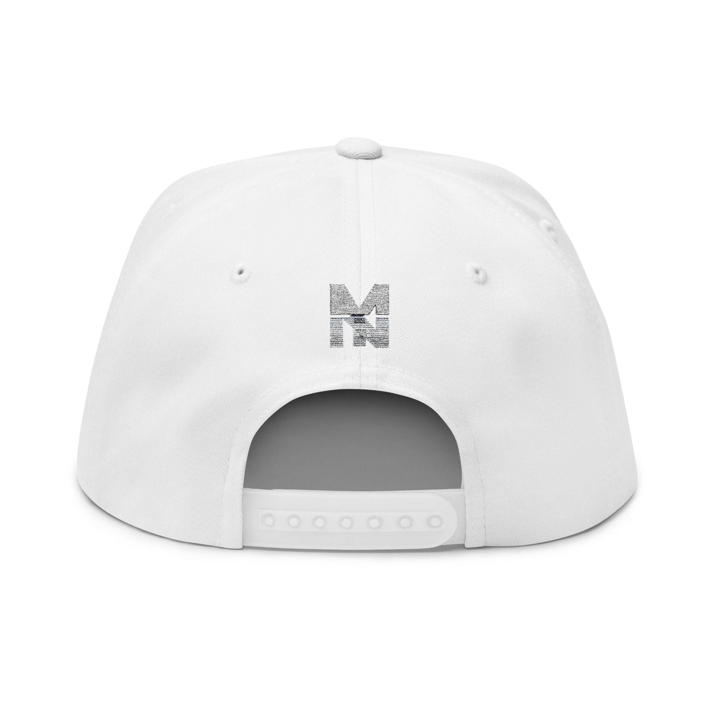 Stylish Embroidered Flat Bill Cap, Trend Snapback Printify