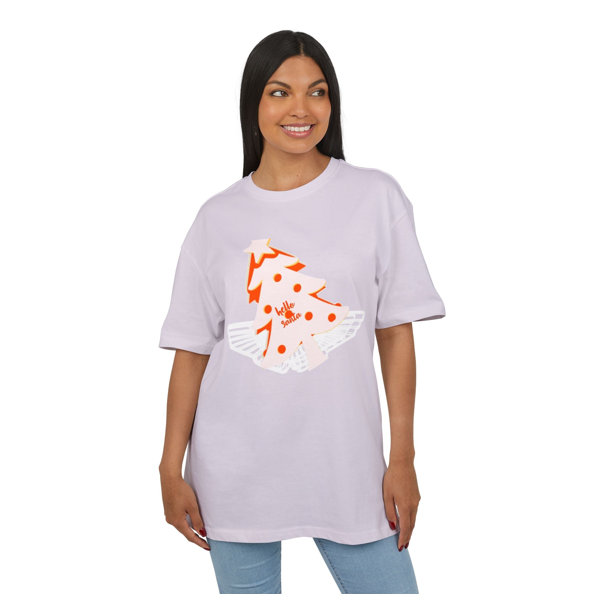 Christmas Oversize Tee - hello Santa