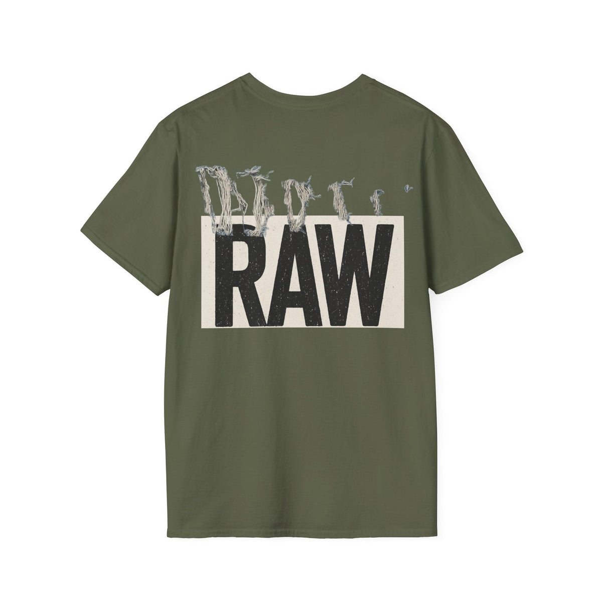 RAW Unisex Softstyle T-Shirt - Casual Graphic Tee for Everyday Wear, Perfect for Gift Giving, Streetwear, Summer Outfits Printify