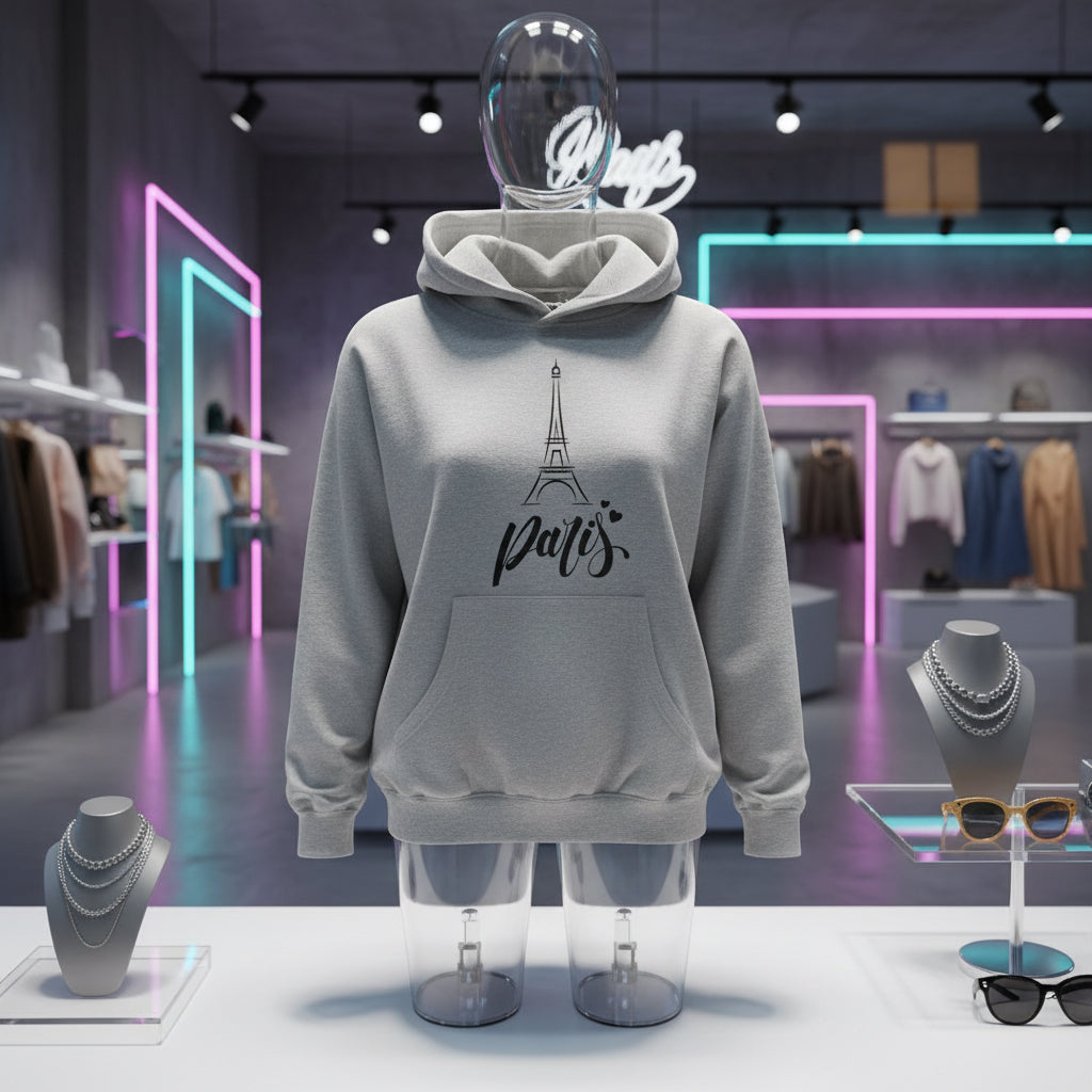 Hoodie - Minimalistic Letter 'R' Design Printify