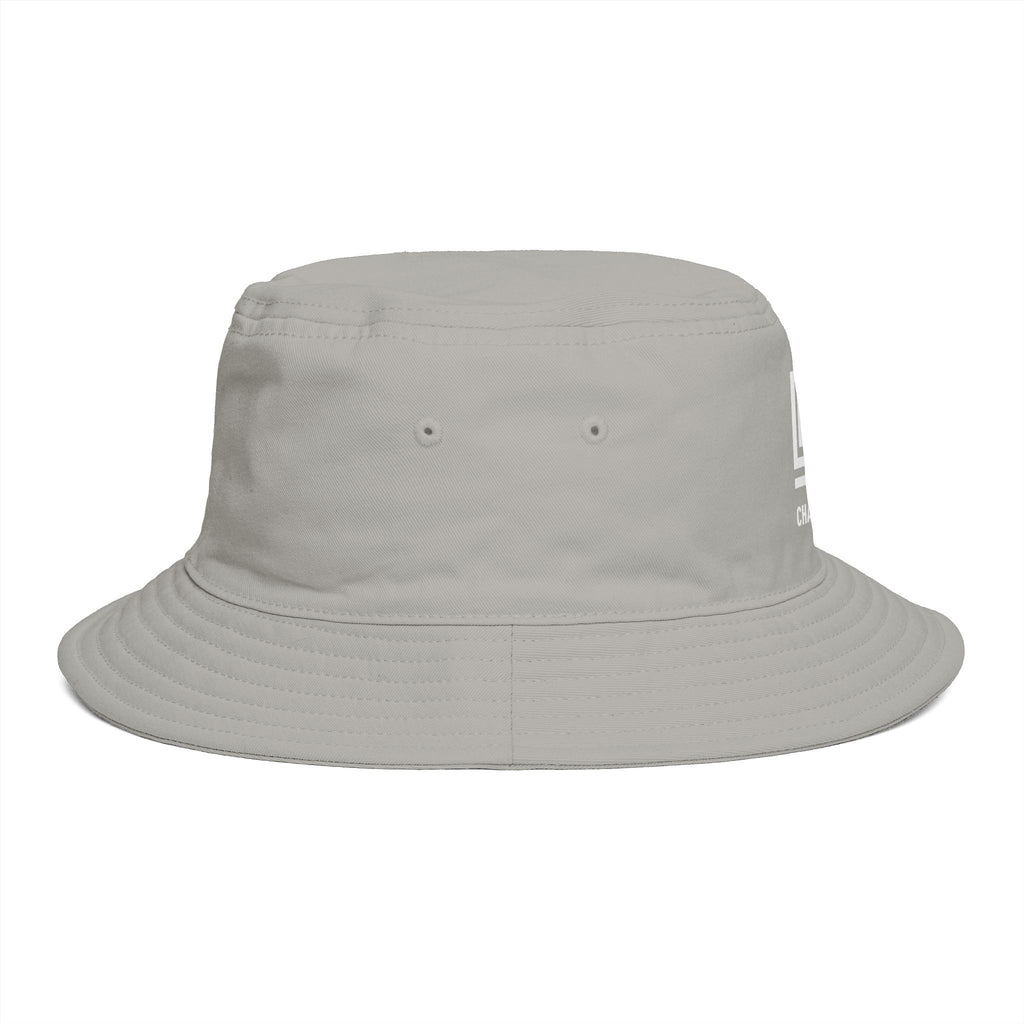 Channels Bucket Hat — Brown Casual Streetwear Sun Hat