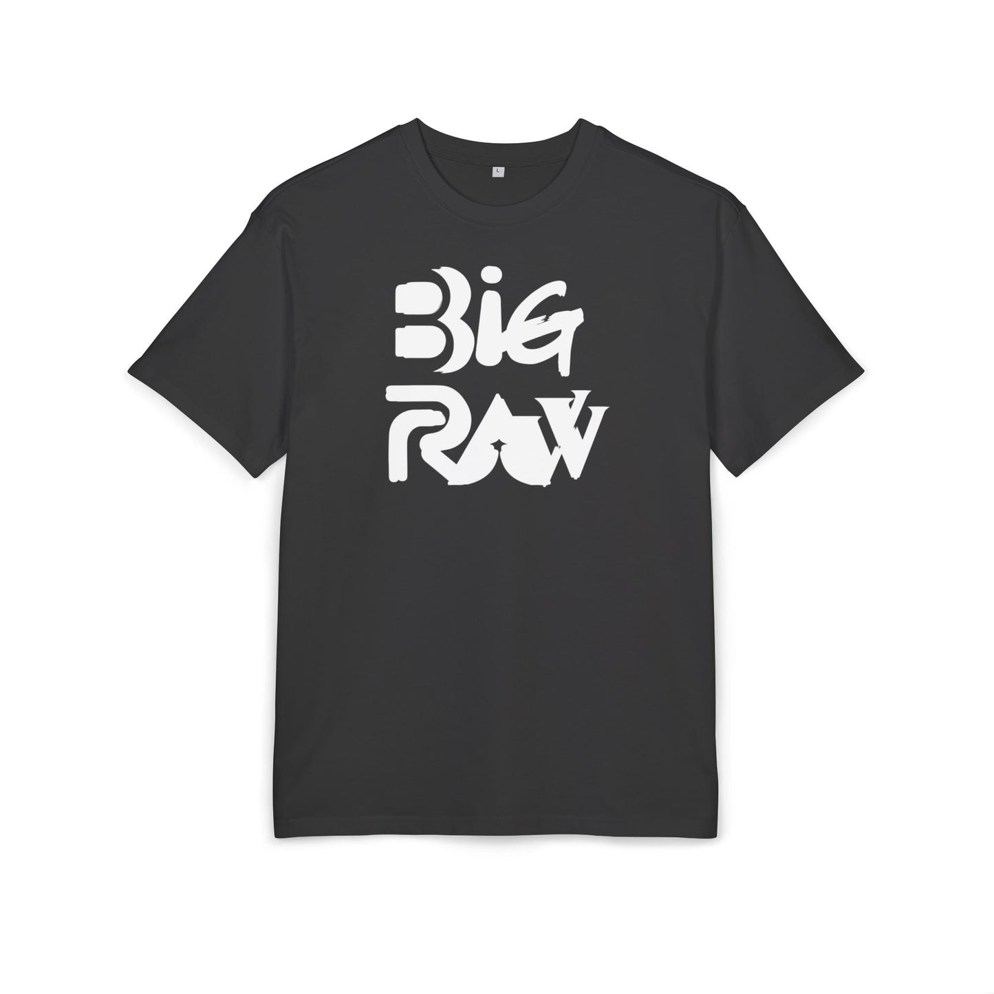 Oversize Tee Big Raw Print Unisex Heavy T-Shirt Printify