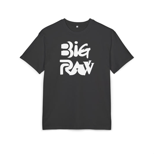 Oversize Tee Big Raw Print Unisex Heavy T-Shirt Printify