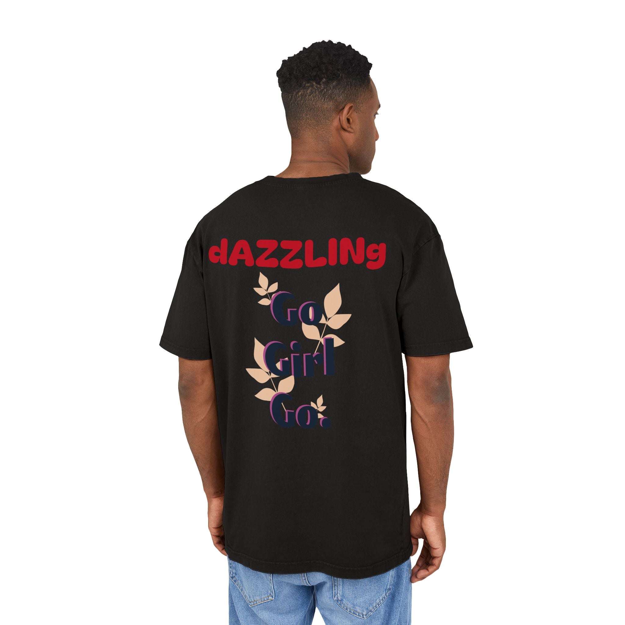 Oversize Tee - Dazzling 'Go Girl Go' Design