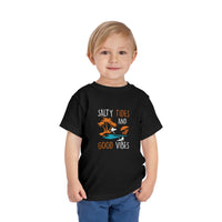 Salty Tides And Good Vibes Toddler Tee