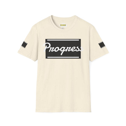 Motivational Unisex Softstyle T-Shirt | Progress Tee, Gift for Teens, Casual Wear, Workout Shirt, Inspirational Apparel Printify