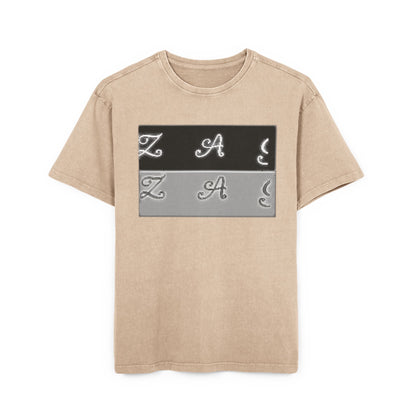 Oversize Tee - Zagzag Acid Washed Design