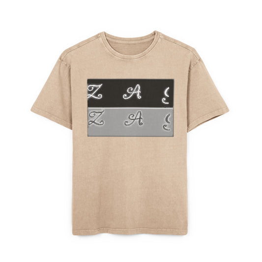 Oversize Tee - Zagzag Acid Washed Design