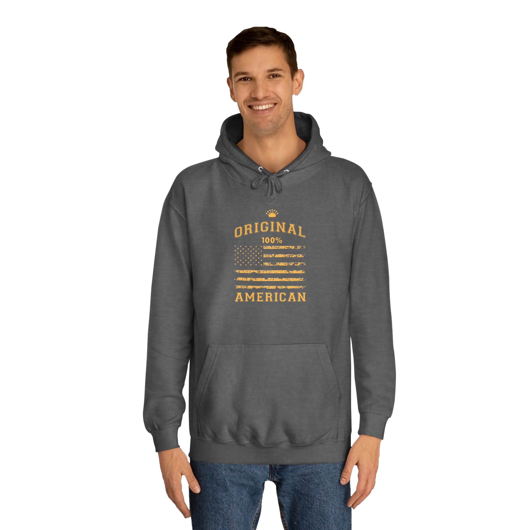 Sweat à capuche unisexe original 100% américain 