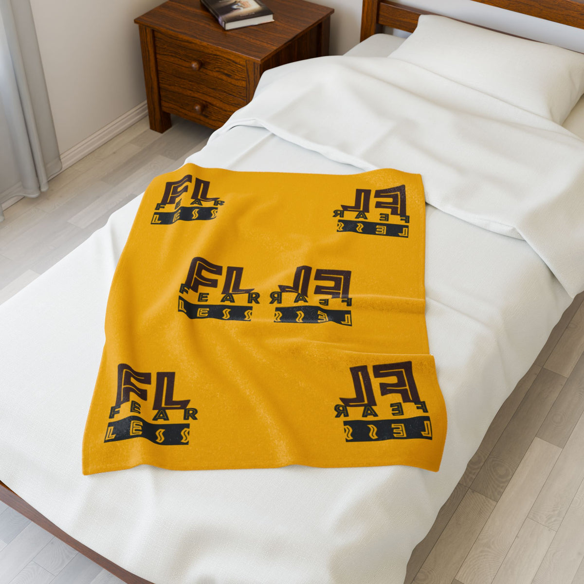 Fearless Velveteen Plush Blanket - Cozy and Inspirational Throw for Home Décor