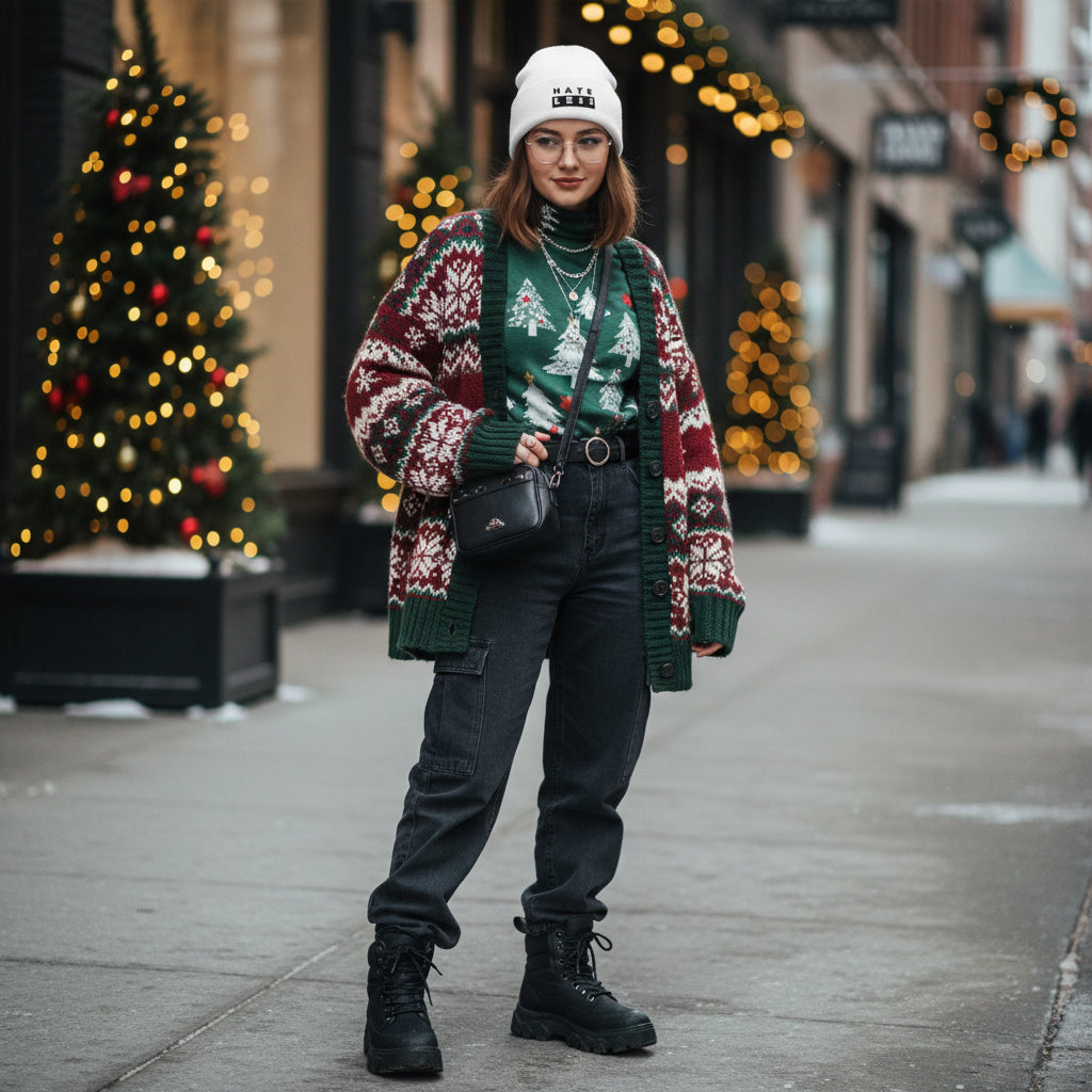 Hate Less Classic Cuffed Beanie - Stylish Winter Hat for Positive Vibes Printify