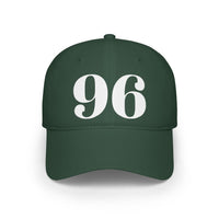 Vintage Red Baseball Cap with Bold '96' Design | Casual Sportswear