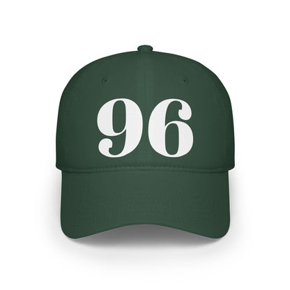 Vintage Red Baseball Cap with Bold '96' Design | Casual Sportswear