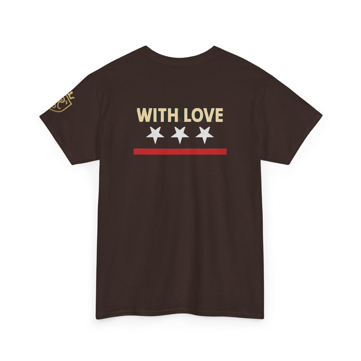 Stylish Unisex Heavy Cotton Tee - 'With Love' Statement Shirt, Casual Wear, Gift for Her, Gift for Him, Everyday Comfort Printify