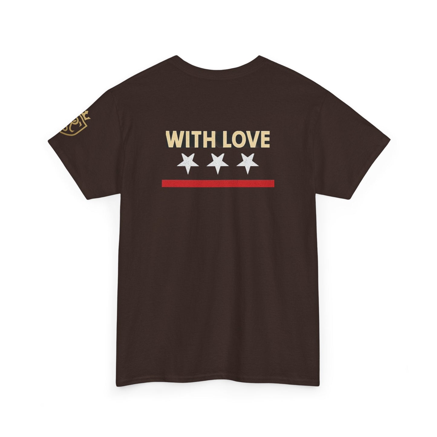 Stylish Unisex Heavy Cotton Tee - 'With Love' Statement Shirt, Casual Wear, Gift for Her, Gift for Him, Everyday Comfort Printify