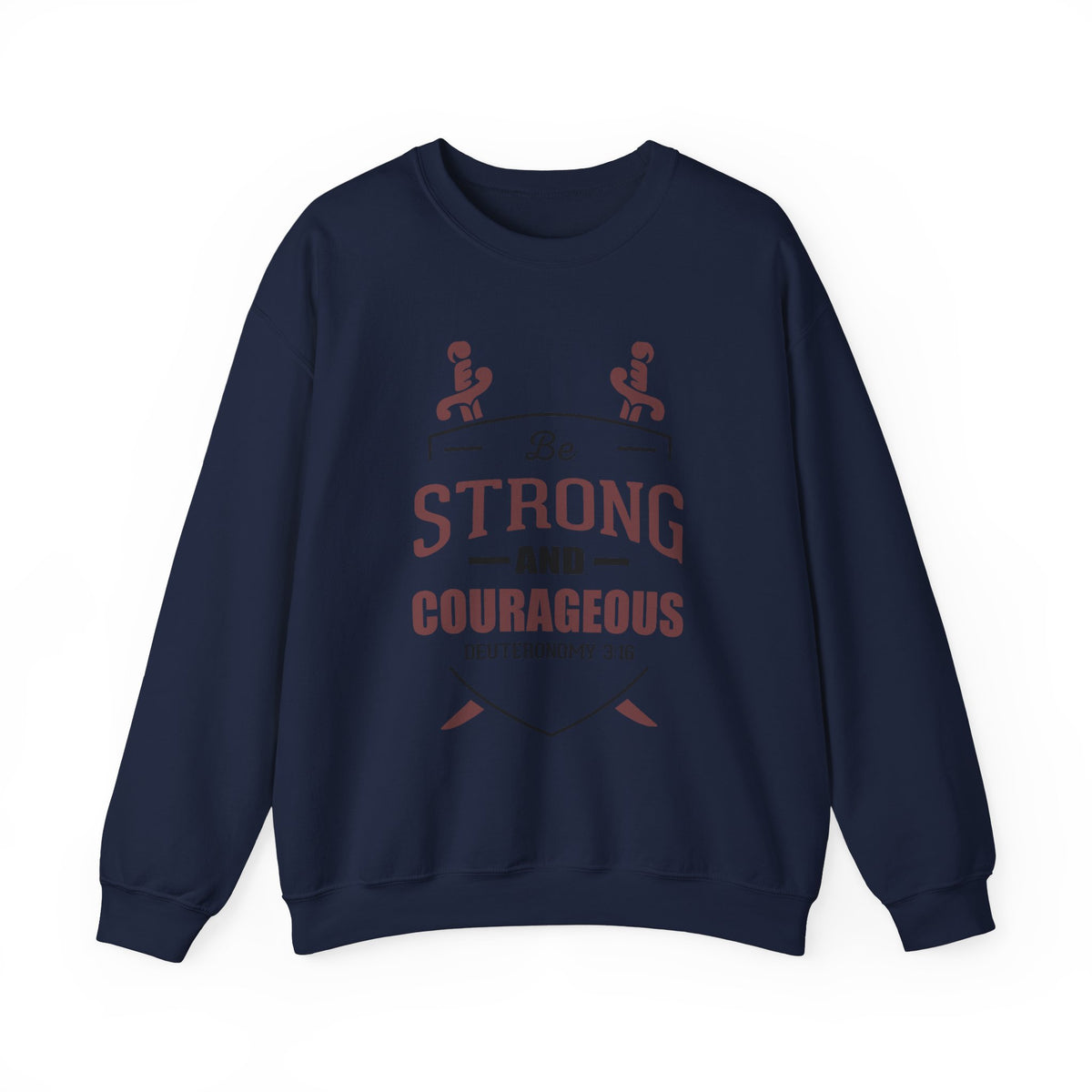 Soyez fort et courageux Sweat-shirt unisexe 