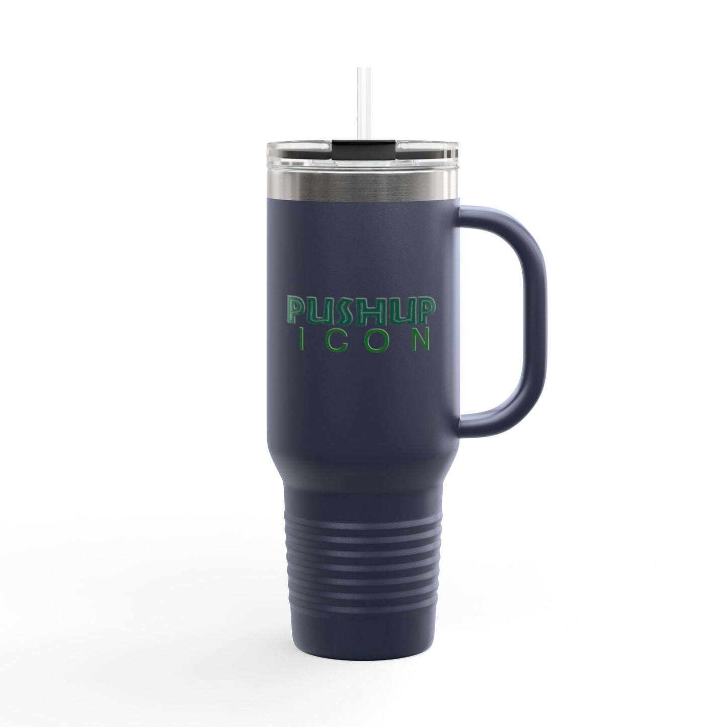 Inspirational Insulated Travel Mug - 40oz with Pushup Icon Design