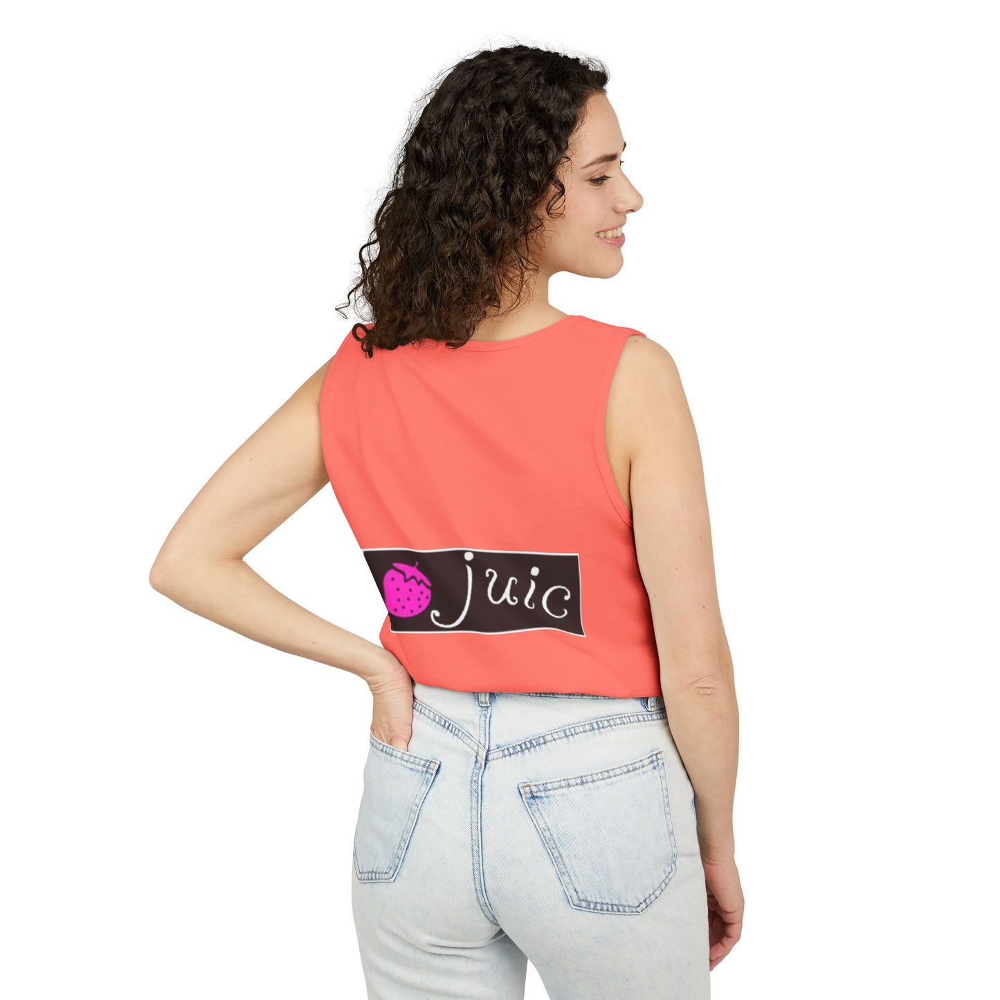 Juice-Themed Unisex Tank Top, Perfect for Summer Outings, Pool Parties, and Fruit Lovers