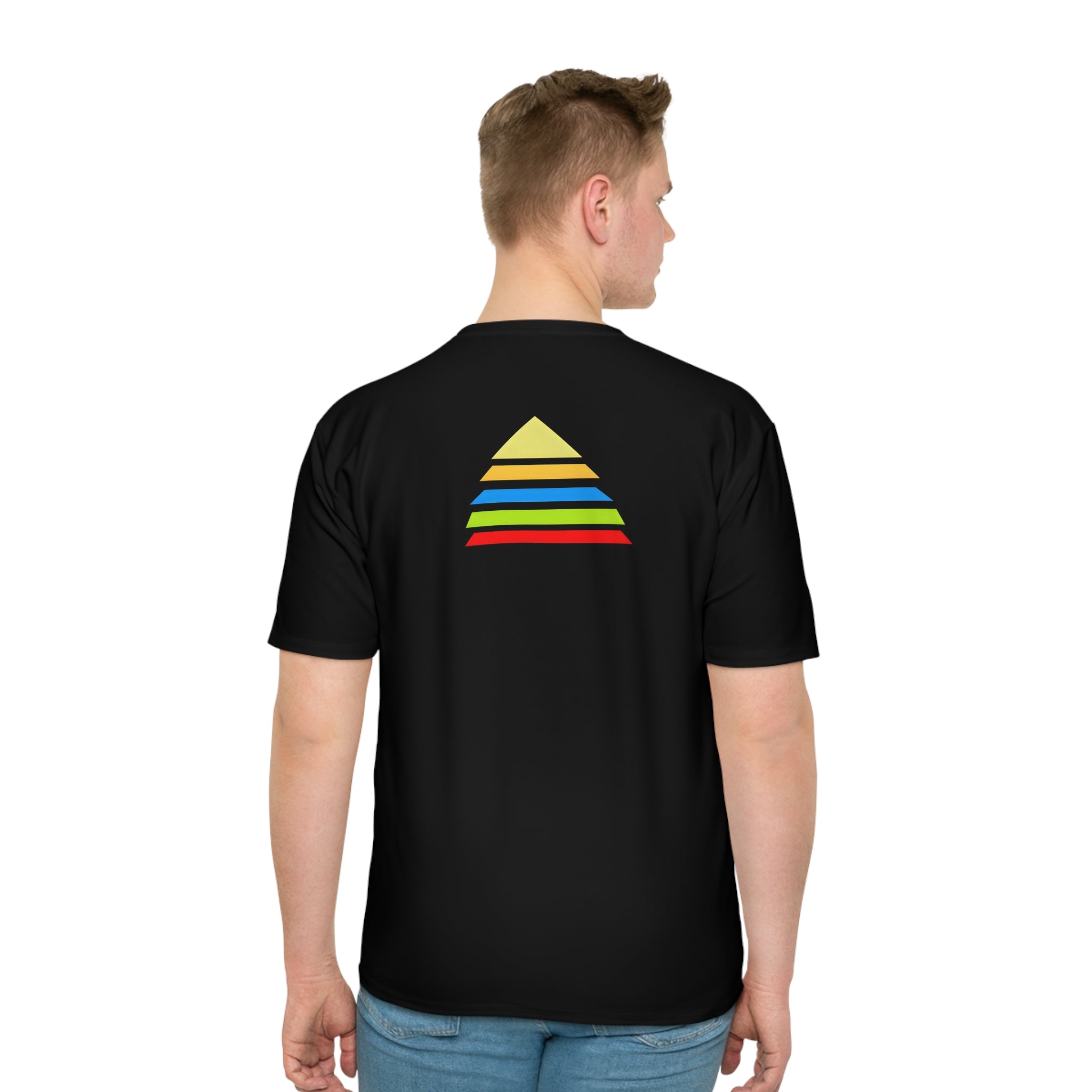 Men's Loose Pyramid Design T-shirt