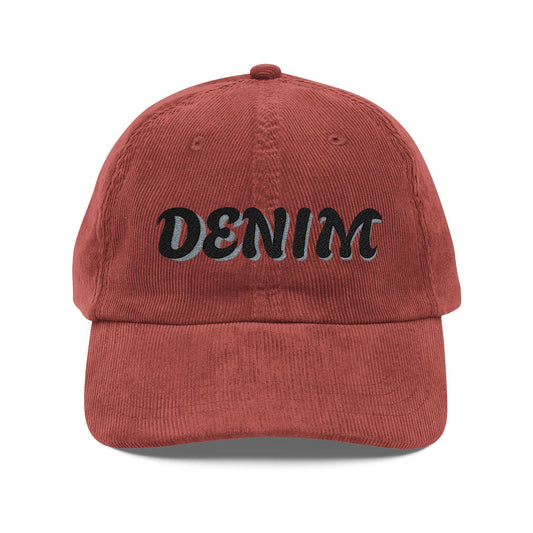 Embroidered Corduroy Cap Printify