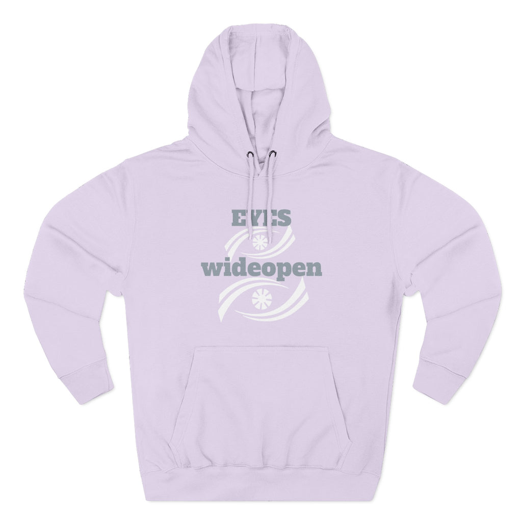 Fleece Hoodie, Cozy Warmth, Casual Style, Perfect for All Seasons, Gift for Friends, EYES wideopen Design