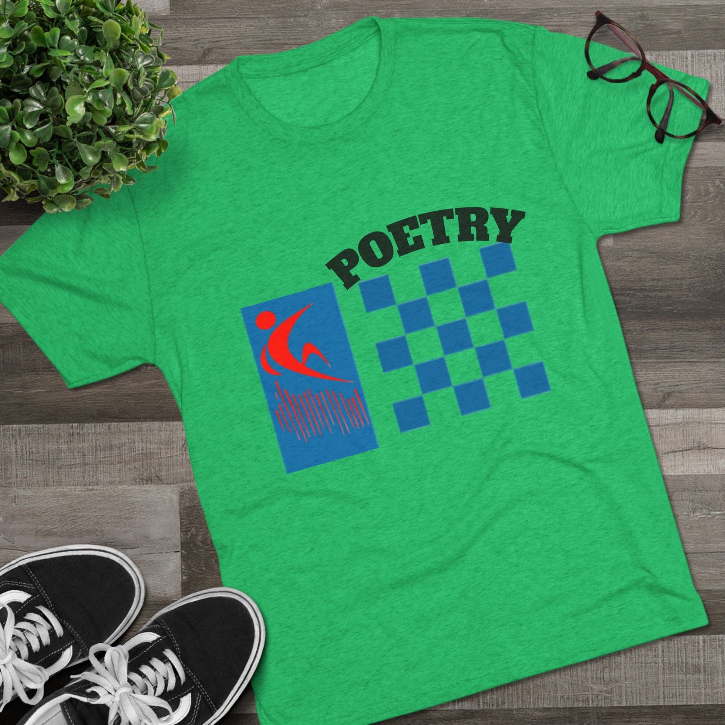Poetry Inspired Unisex Tri-Blend Crew Tee - Soft Casual Wear for Artistic Souls, Perfect for Poetry Lovers, Gift for Writers, Creative [...] Printify