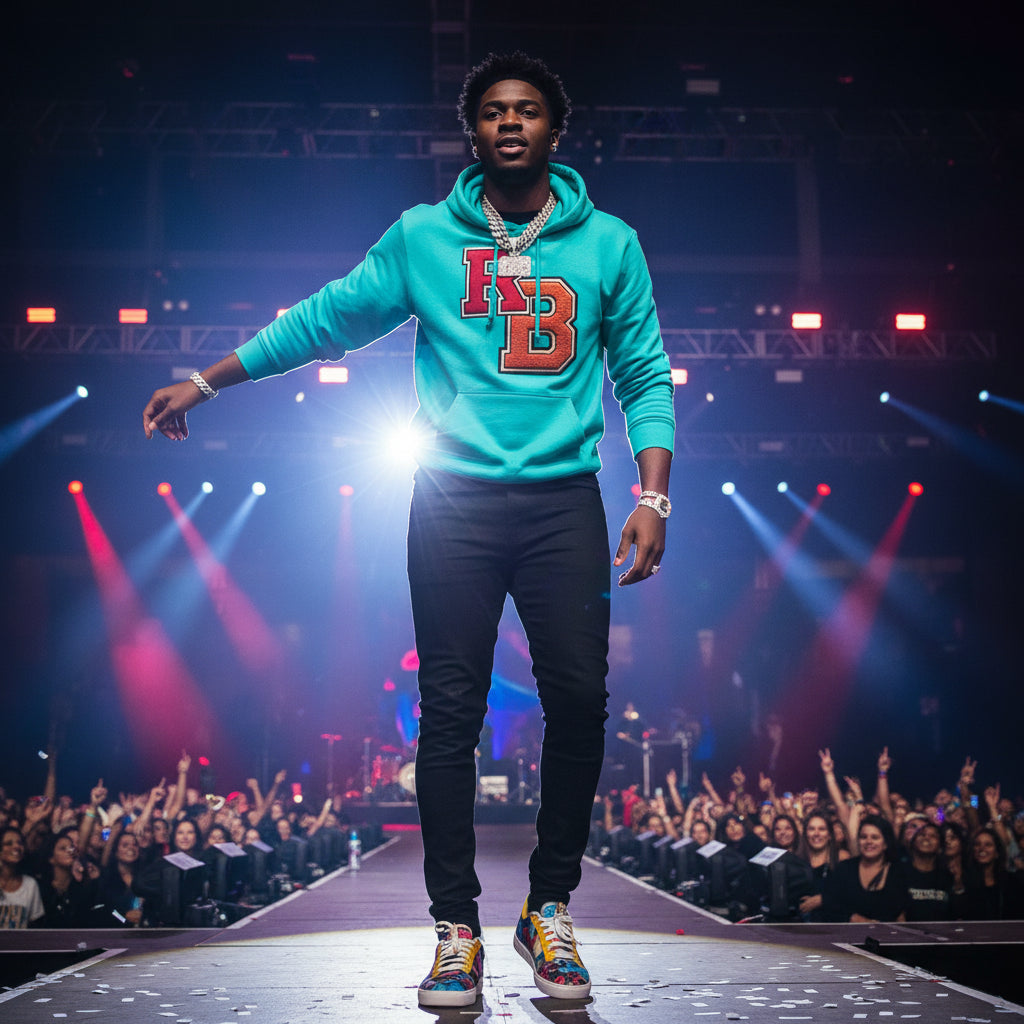 Letterman RB Hoodie — Garment-Dyed Athletic Pullover Printify