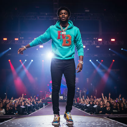 Letterman RB Hoodie — Garment-Dyed Athletic Pullover Printify