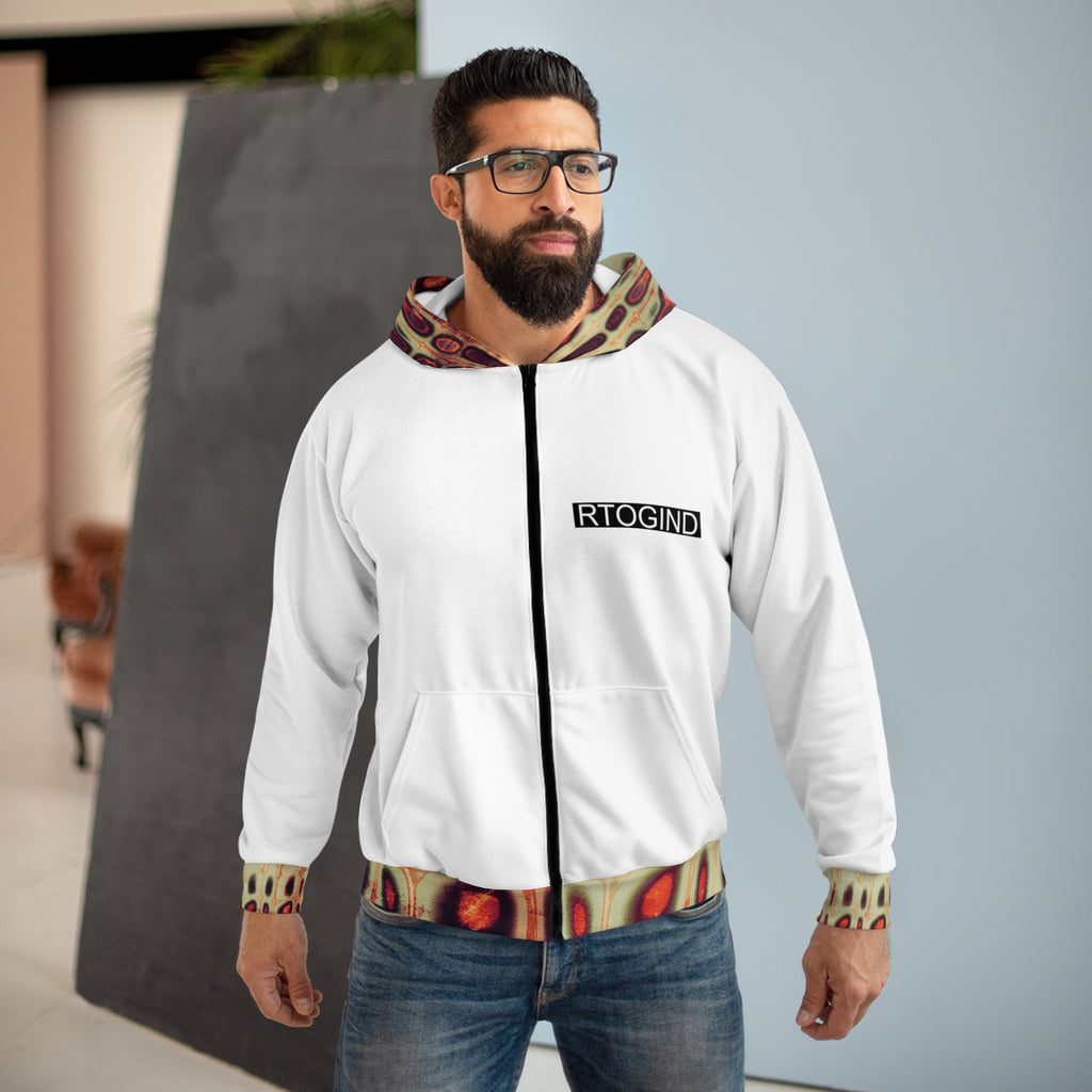 RCNSONS Unisex Zip Street Walk Hoodie (AOP)